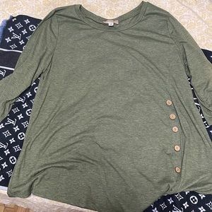Olive green blouse